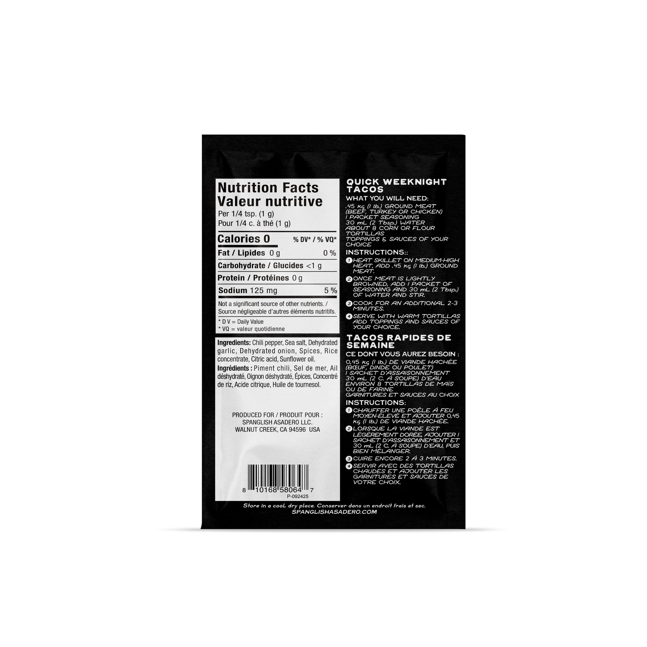 Spanglish Taco Seasoning, 28g