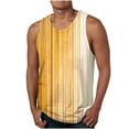 thumbnail image 1 of Débardeurs pour Hommes pour l'Été Gilet Ample Imprimé Sport Col Rond, Décontracté, 1 of 4