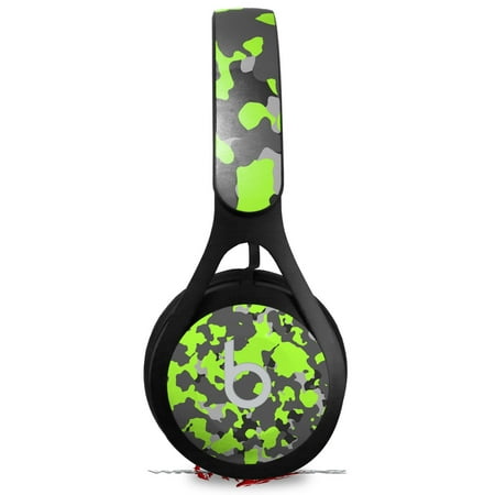 Skin Decal Wrap for Beats EP WraptorCamo Old School Camouflage Camo Lime Green HEADPHONES NOT