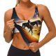 thumbnail image 3 of Balery Azure Sky Western Desert Cowboy Sujetadores deportivos con espalda cruzada para mujer, acolchados, sin costuras, de alto impacto, ideales para yoga, gimnasio, entrenamiento y fitness.-X-Large, 3 of 8