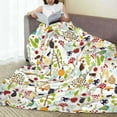 thumbnail image 6 of Vsdgher Fall Animals Ultra-Soft Micro flannel Blanket Throw Blankets for Couch Sofa, Bed (4 sizes)-50"x40", 6 of 7