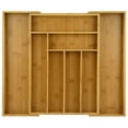 thumbnail image 3 of Heim Concept Expandable and Extendable 6 - 8 Slots in Drawer Organizer, Brown, 3 of 5