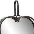thumbnail image 6 of Decmode Heart-Shaped Metal Wall Sconce Mirror Candle Holders with Leather Straps, 20.5” x 25.5”, 6 of 6