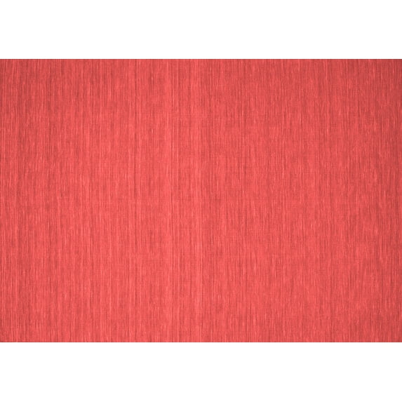 Ahgly Company Indoor Rectangle Abstract Red Contemporary Area Rugs, 7' x 10'