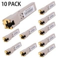 thumbnail image 4 of 10 Pcs 1000BASE-T Gigabit SFP vers RJ45 Ethernet Cuivre Émetteur-Récepteur Modulaire pour Cisco, Meraki, Ubiquiti, D/TP Link, Supermicro, Netgear, Broadcom, 1.25G SFP-T CAT5E/CAT6 jusqu'à 100m Mikrotik S-RJ01, 4 of 15