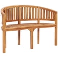 thumbnail image 7 of vidaXL 4 Piece Banana Patio Lounge Set Solid Teak Wood, 7 of 7
