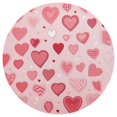 thumbnail image 3 of Ryvnso Loving Heart Round Plate Mats Dining Table Placemat Set of 4 for Holiday Decoration, 3 of 7