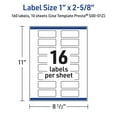 thumbnail image 6 of Avery Labels, 1" x 2-5/8", Matte White, Double-Dipped Gold Edge, 160ct, 6 of 10