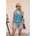 thumbnail image 6 of Dycnvjo Women'S Casual Sleeveless Tank Top Blue Green XL, 6 of 8