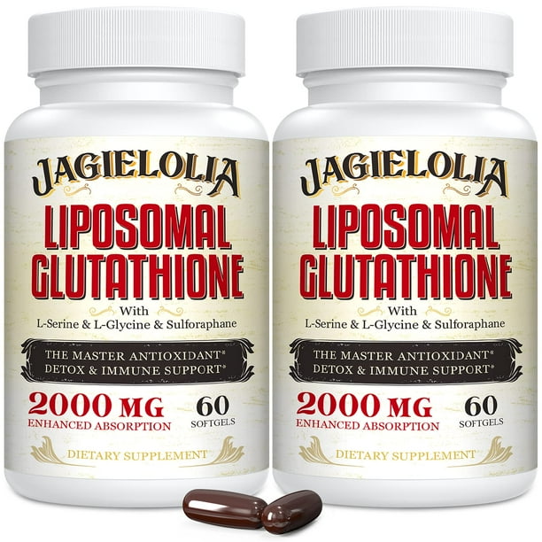 liposomal glutathione 2000 mg Suplemento Jagielolia, glutatión liposomal, mg, 120 cápsulas blandas Arencia Vitamin C Booster cyanocobalamin tablets Size:60 Days Pack