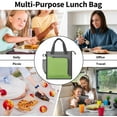 thumbnail image 3 of Lloopyting 1X Lunch Bag Clearance！ Portable Oxford Cloth Lunch Bag Blue Heated Lunch Box，Lunch Box For Women Men Insulated Lunch Bag Small Lunchbox Reusable Lunch Bags Tote For Work Beach Or Travel, 3 of 8