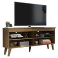 thumbnail image 1 of Madesa Compact TV Stand Cabinet with 4 Shelves and Cable Management for 50, 55 Inch TV Media Storage Unit Living Room and Bedroom Modern Wooden Television Media Console - Rustic, 1 of 6