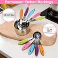 thumbnail image 5 of Measuring Cups and Spoons Set, 10Pcs Stainless Steel Measuring Cups Set, Nesting Measuring Cups with Easy to Read, Kitchen Utensils for Cooking and Baking, 5 of 7
