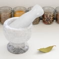 thumbnail image 3 of HEALEEP Lab Grinding Tool Garlic Stone Pestle White Ergonomic Design for Kitchen Tool 1Set, 3 of 7