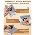 thumbnail image 3 of Almohada Cervical y Cilíndrica Ortopédica Desmontable de Espuma Viscoelástica para Aliviar Dolor de, 3 of 8