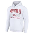 thumbnail image 2 of Unisex Starter White San Francisco 49ers Throwback Logo Pullover Hoodie, 2 of 3