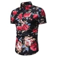 thumbnail image 3 of Nueva camisa floral de verano para hombre, estilo hawaiano, estampado 3D, solapa con botón, camisas de manga corta, ropa informal vintage Y2k, 3 of 5