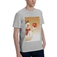 thumbnail image 2 of Bingfone Christmas Snowman Gift Men'S Loose Fit Short-Sleeve Pocket T-Shirt, 2 of 7
