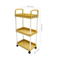 thumbnail image 4 of Rolling Utility Cart Side Handles 3-Tier Multi-Functional Storage Trolley, 4 of 9