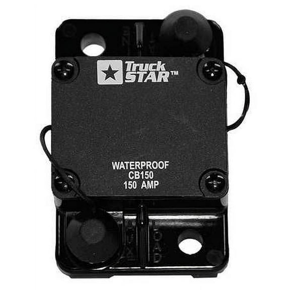 BUYERS PRODUCTS CB150 Circuit Breaker, Hi-Amp, Black