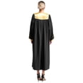 thumbnail image 2 of inhzoy Robe de Clerc pour Femmes et Hommes, Robe de Chorale pour Adultes, Robe de Pasteur Prédicateurs, Robe de Collation des Grades Scolaire Noire m, 2 of 6