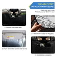 thumbnail image 2 of Turtles Shells Starfish Line Car Windshield Sun Shade Foldable Car Front Window Visor Heat and UV Protection 55x27.6, 2 of 8