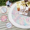 thumbnail image 3 of Sanmadrola Christmas Tree Skirt, 36 inch Thick Colorful Velvet Christmas Tree Skirt with Starry Sequin and White Plush Faux Fur Trim Border Decor for Xmas Holiday Party Decorations Ornaments, 3 of 8