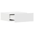 thumbnail image 5 of vidaXL Floating Nightstand Set of 2 White Engineered wood Compact, 5 of 5