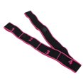 thumbnail image 2 of Bande de résistance pour yoga, danse latine, sangle de traction, ceinture de fitness, exercice d'étirement, rose rouge, 2 of 4