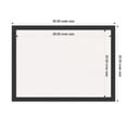 thumbnail image 4 of Amanti Art White Cork Board Wood Framed Mezzanotte Black Bulletin Board 30 in. x 22 in., 4 of 7