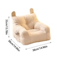 thumbnail image 2 of Bookk Cute Ear Sofa Bed & Bed Mat Bright Yellow Linen Bed For Small & Medium And Cats Soft Washable For Cats Beds &, 2 of 5