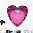thumbnail image 1 of Pink Heart Gem Jewel Wall Decal Wallmonkeys Peel and Stick Vinyl Graphic (36 in W x 35 in H) WM502563, 1 of 4