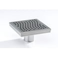 thumbnail image 2 of Oatey DSS4060R2 6 x 6 in. Stainless Steel Square Shower Drain with Wave Pattern Drain Cover, 2 of 9