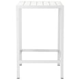 thumbnail image 2 of Pangea Home Betty 43x28" Modern Aluminum Small Bar Table in White, 2 of 3