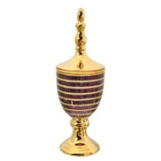 19.5" Purple and Gold Duchess Finial Urn