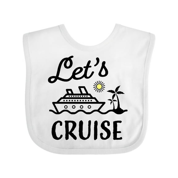 Inktastic Lets Cruise Boys or Girls Baby Bib