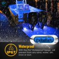 thumbnail image 4 of Deago Boat Navigation Lights, Stern Lights for Boats, Marine Led Courtesy Lights for Boat Lights Bow and Stern, Kayak Lights, DC 12V (Blue), 4 of 7