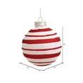 thumbnail image 3 of Vickerman N100712 80MM Candy Cane Balls 4-Box, 3 of 3