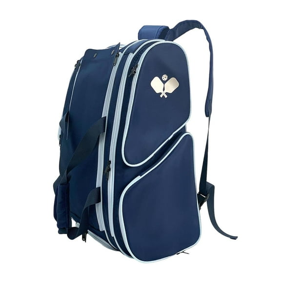 jinwen Paddle Bag Portable Pickleball Racket Backpack for Outdoor Women Backpacking blue