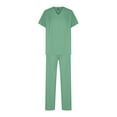 thumbnail image 3 of Hanen Scrubs for Women Set Modern V Neck Scrub Top & Cargo Pants Nursing Scrubs with 6 Pockets, 3 of 6