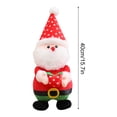thumbnail image 3 of EUDIDV Christmas Doll Stuffed Plush Santa Clause Doll Christmas Gifts For Family And Kids Plush Doll Stuffed (Size: 15.7'') | Super Soft, Big, For Toddler Boys, Girls | Snuggl Xmas Figurine, 3 of 7
