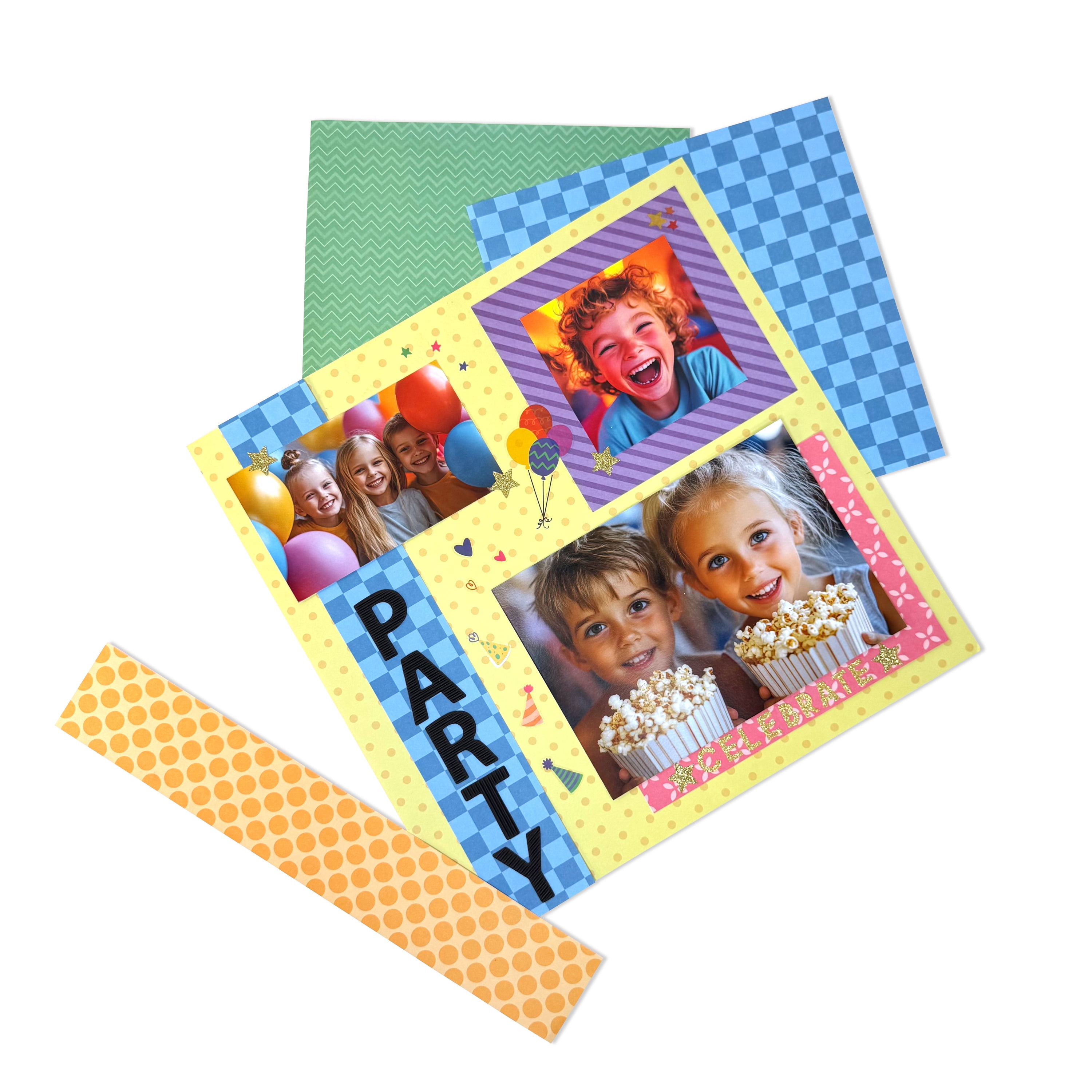 Hello Hobby Basic Patterns Multi-Size Scrapbooking and Crafting Paper Pack