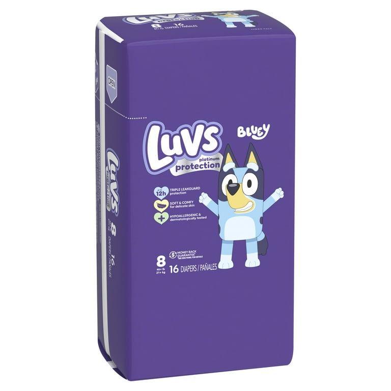 luvs Luvs Platinum Protection Baby Diapers Size 8, 16 Count (Select for