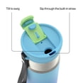 thumbnail image 3 of Contigo DualSip 16 oz Compact Leakproof Insulated Water Bottle with 2-Way Lid, 3 of 6