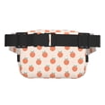 thumbnail image 3 of Fotbe Orange Peach Cangurera Cuadrada con Estampado de Doble Capa, Bolsa de Cintura Ajustable Mini para Hombres y Mujeres, 3 of 9