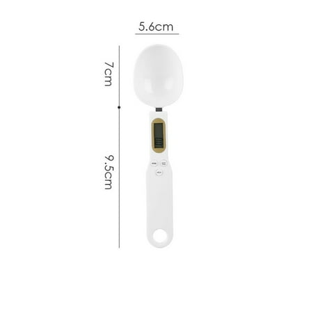 

Measuring Spoon with Lcd Display Spoon Kitchen Weighing Scale White