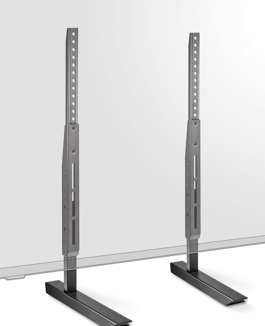 Insignia - Universal TV Feet Replacement Kit for TVs 49"-77" or 100 lbs - Black