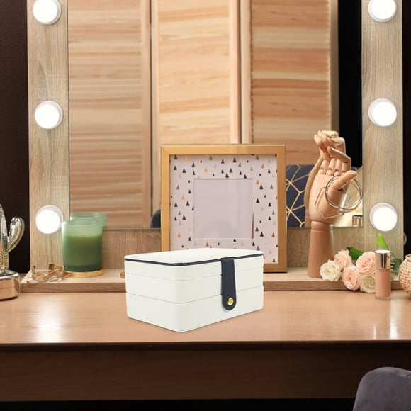 SHOWERORO Caja De Joyería Portátil Multilayer Con Material Duradero Para Uso Prolongado