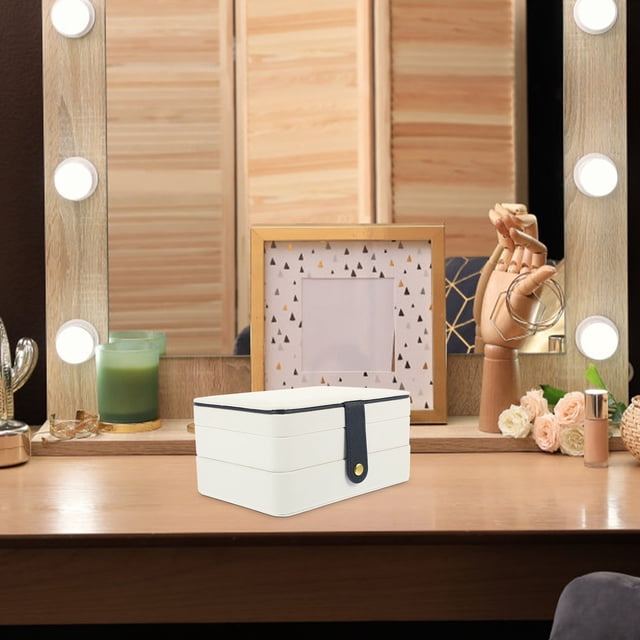 SHOWERORO Caja De Joyería Portátil Multilayer Con Material Duradero Para Uso Prolongado