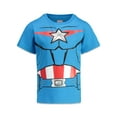 thumbnail image 3 of Marvel Avengers Iron Man Captain America Black Panther Big Boys 4 Pack Athletic T-Shirts, 3 of 5